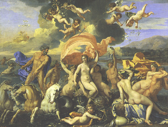 Triomphe d'Amphitrite - Poussin - Muse de l'Art de Philadelphie - 1634