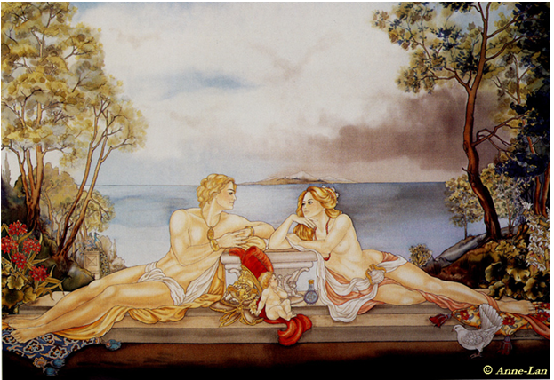Aphrodite et Ars - embarquement pour Cythre P 13 I