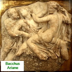 Bacchus;Ariane+Marbre antique+Chantilly++CIMG1187+