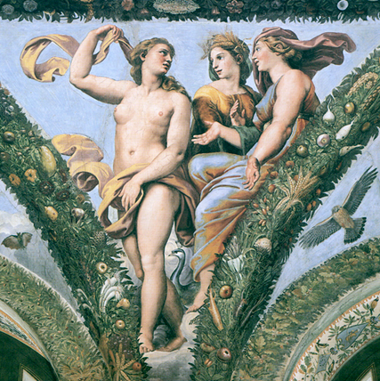 Aphrodite;Héra;Déméter+Raphael+Farnésina+1518+1518L2837+