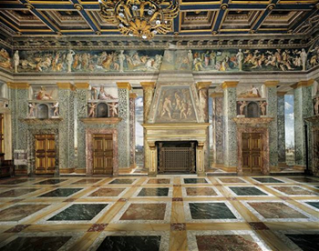 Salle perspectives nord+Peduzzi+Rome Farnesina++