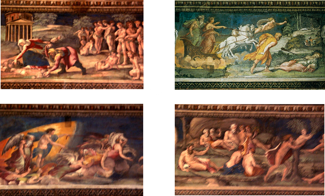 Aurore;Cphale;Procris 2+Peruzzi+Farnsina Perspectives+1510+,Phaton++Farnsina++CIMG3918 recadr+,Apollon;Daphn++Farnsina++CIMG3916 recadr+,Deucalion;Pyrrha++Farnsina++CIMG3914 recadr+