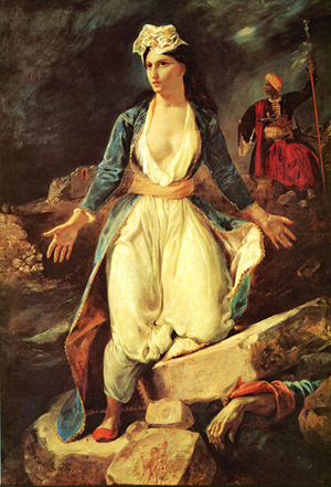 Grce Missolonghi - Delacroix - Louvre - 1860