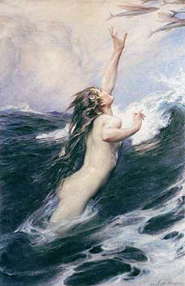 Sirne;poissons volants+Draper_Herbert+Inconnu Muse Lieu+1910+Inconnu Complment+