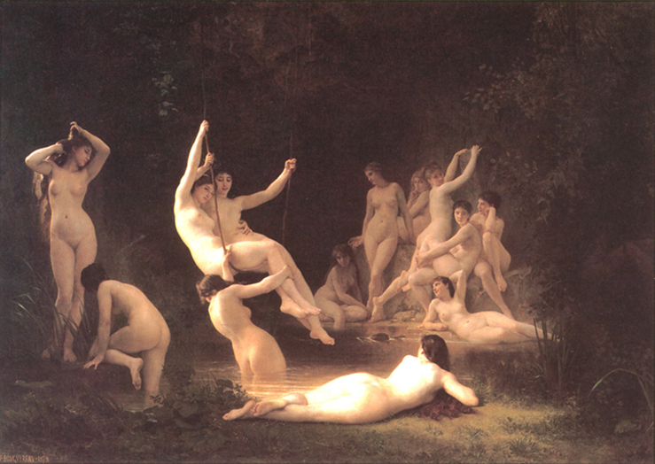 Nymphaeum+Bouguereau William-Adolphe+Inconnu Muse Lieu+1878+Inconnu Complment+