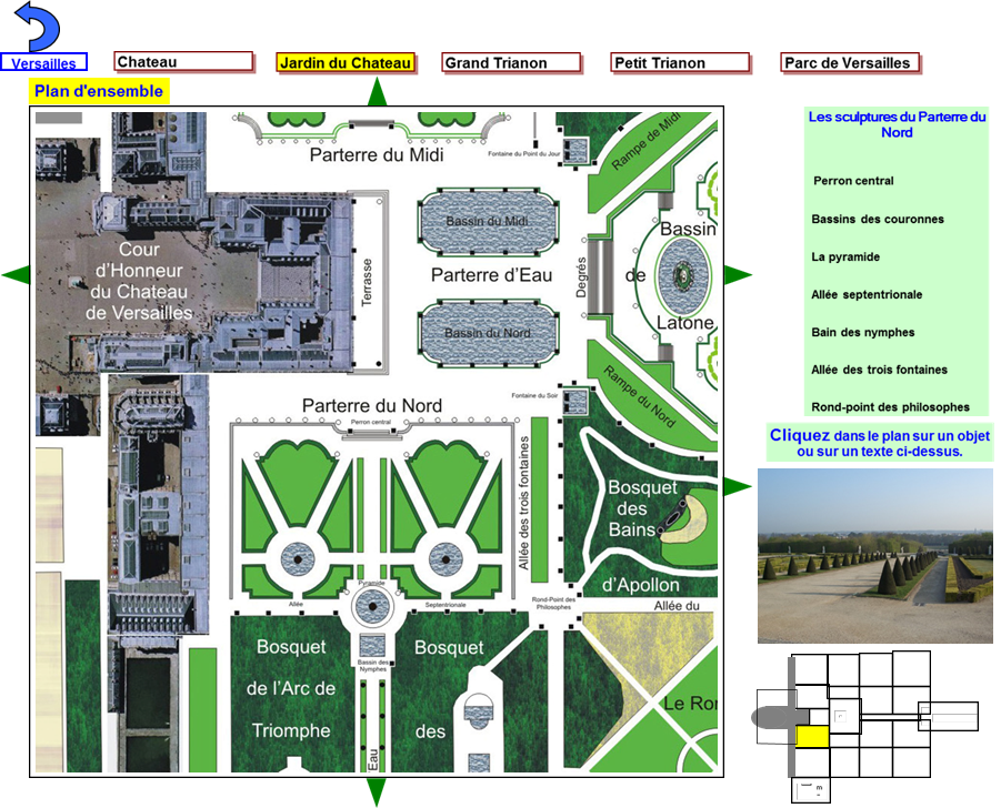 Versailles - Jardin du Chteau - Parterre du Nord - Plan,Jeans,Jeans,Jeans,Jeans,Versailles - Jardin du Chteau - vue du Parterre du Nord