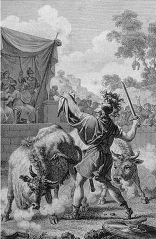 Argonautes - L'Expédition - les Taureaux de feu - Mythologie.fr