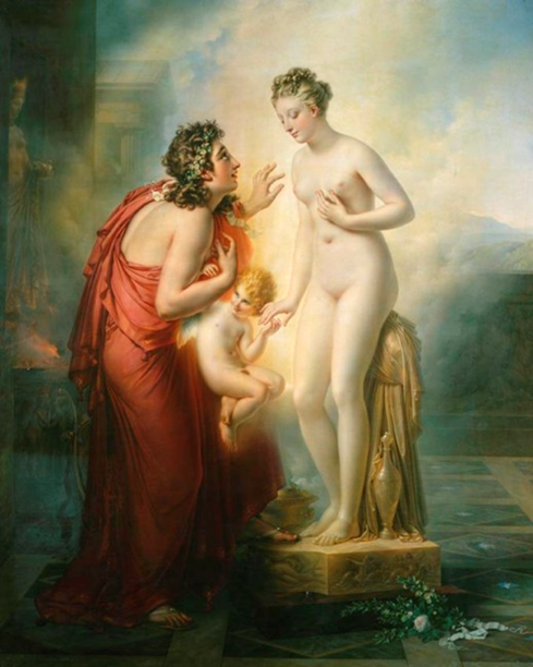 Pygmalion;Galate+Girodet+Inconnu Muse Lieu+1819+Inconnu Complment+