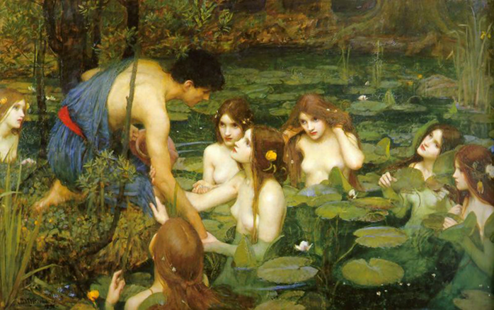 Hylas;Nymphs+Waterhouse John William+++L877+