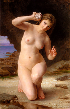 Femme coquillage+Bouguereau+1885+Inconnu Date oeuvre+Inconnu Complment+