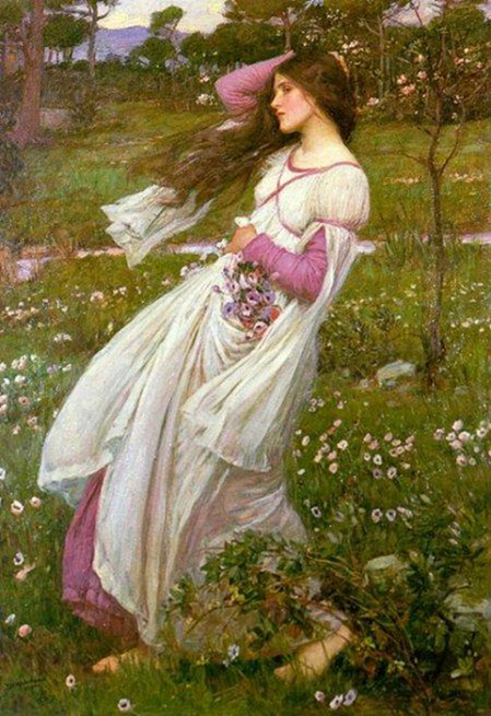 Nymphe fleurs+Waterhouse+++