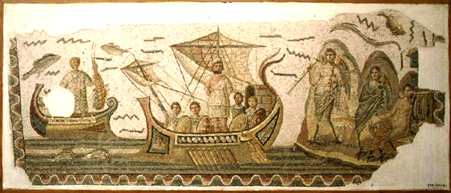 Ulysse;Sir�nes+mosaique compl�te+Bardo++